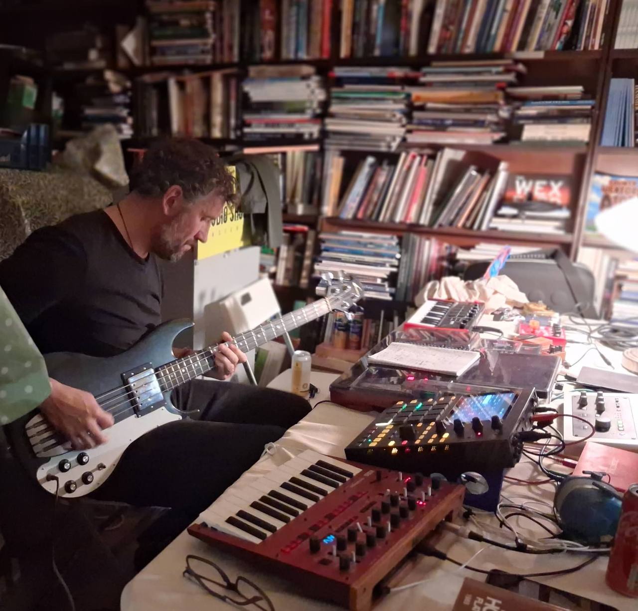 Working on something in the back room